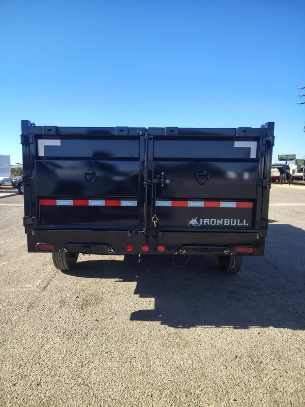 16x83 IronBull Gooseneck Dump, Tandem Axle, 22K GVWR, 36" Sides, Telescopic Cylinder, Hydraulic Jacks, 18 Ply Tires