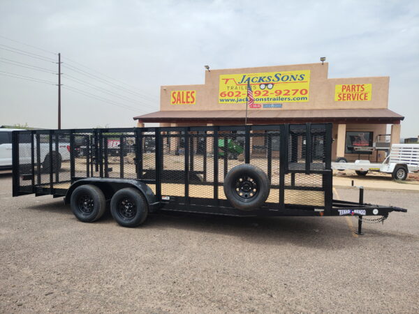 20x83 Tandem Axle, Landscape, 7K GVWR, 4' Expanded Metal Sides