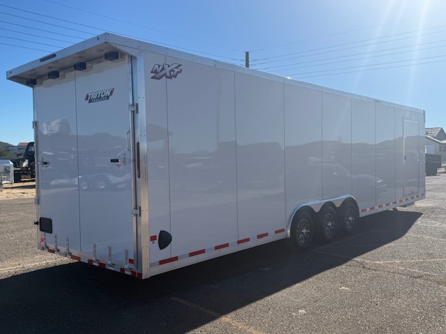 34x8.5 All Aluminum LOADED Car Hauler, Elite Escape Door, Cabinets/Winch, 14K GVWR, Ramp Door - Image 6