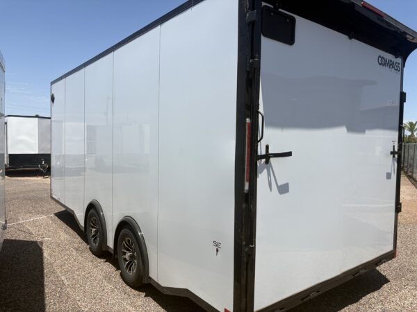 20x8.5 Jasper SE Car Hauler, 10K GVWR, White Vinyl Walls/Ceiling, Rubber Flooring, Ramp Door