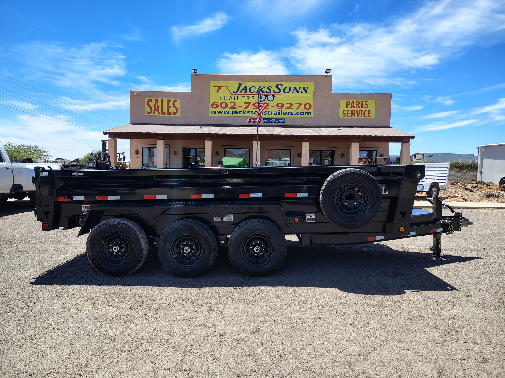 16x83 IronBull Triple Axle Dump, 21K GVWR, 24" Sides