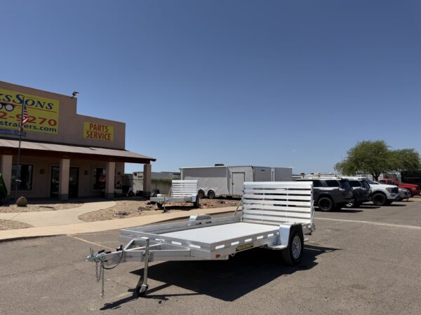 12x80 All Aluminum, 4.25K GVWR, Single Axle, W/ Tailgate (8012S-EL-TG)