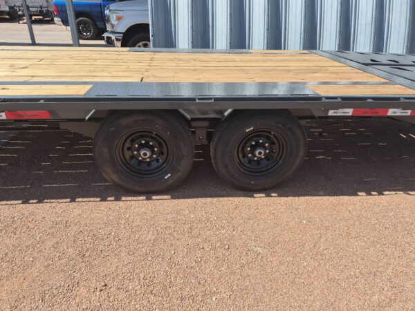 32x102 Gooseneck Flatbed Trailer, 15,680 GVWR, Mega Ramps, 14 Ply Tires