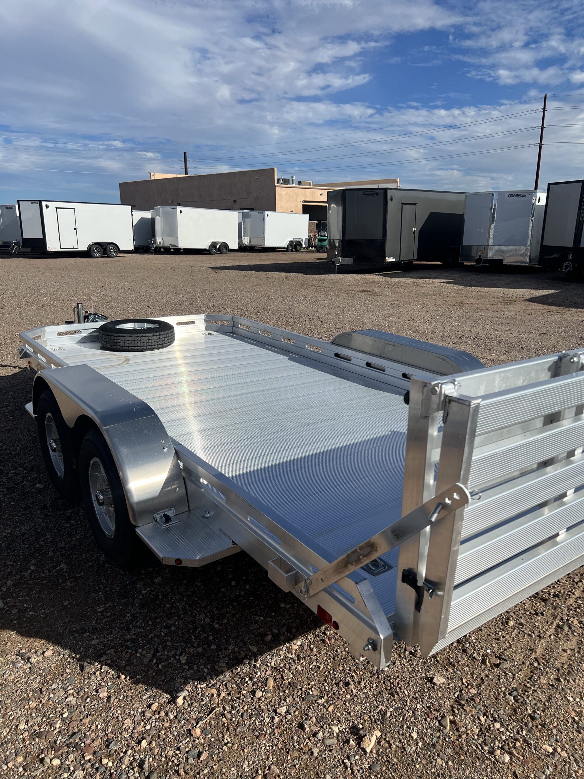 14x78 All Aluminum, 7K GVWR, Tandem Axle, w/ Bi-Fold Tailgate (7814TA-EL-BT-RTD) - Image 5
