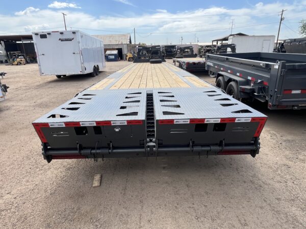 40x102 Gooseneck Flatbed Trailer, 15,680 GVWR, Mega Ramps, 14 Ply Tires