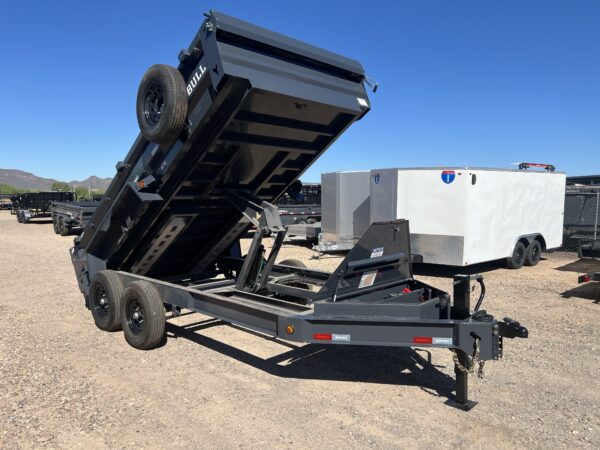 14x83 IronBull Tandem Axle Dump, 15K GVWR, 24" Sides, Solar Charger
