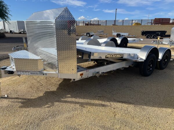 16x82 All Aluminum, 7K GVWR, Tandem Axle, Low Profile Tilt (8216LP-TILT-TA-EL-R-RTD)