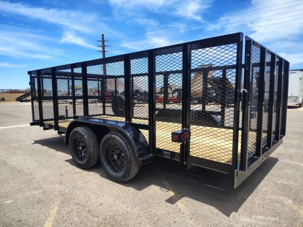 16x83 Tandem Axle, Landscape, 7K GVWR, 4' Expanded Metal Sides