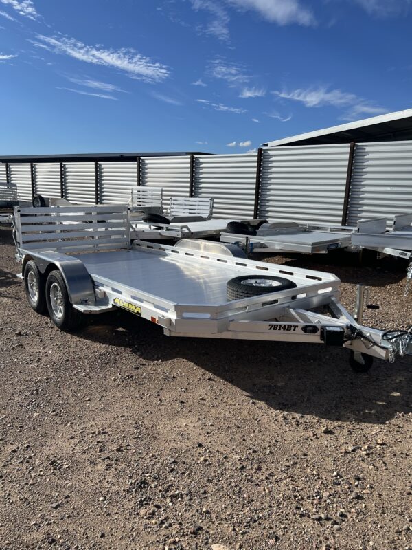 14x78 All Aluminum, 7K GVWR, Tandem Axle, w/ Bi-Fold Tailgate (7814TA-EL-BT-RTD)