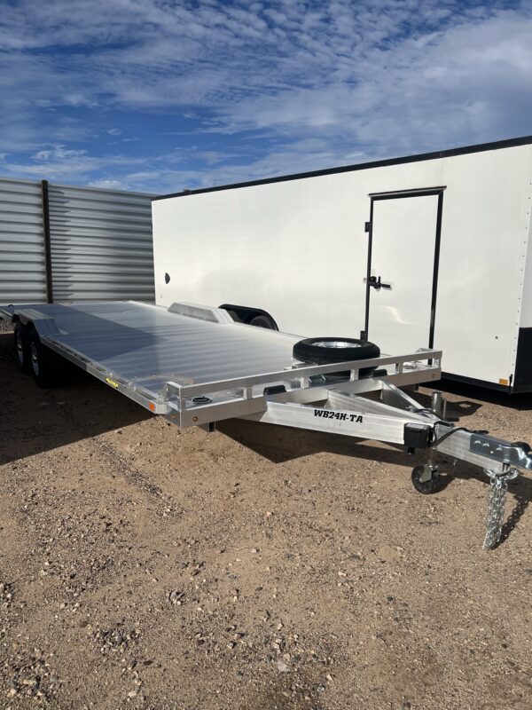 24x102 All Aluminum Wide Body, Tandem Axle, 10K GVWR, Drive-Over-Fenders (WB24H-TA-EL-DOF-R-RR-RTD)