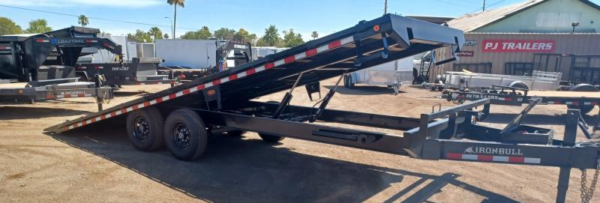 24x102 IronBull Deckover Tilt, Tandem Axle, 14K GVWR