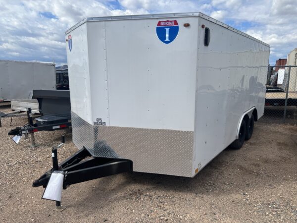 16x8.5 Tandem Axle, 7K GVWR, Ramp Door