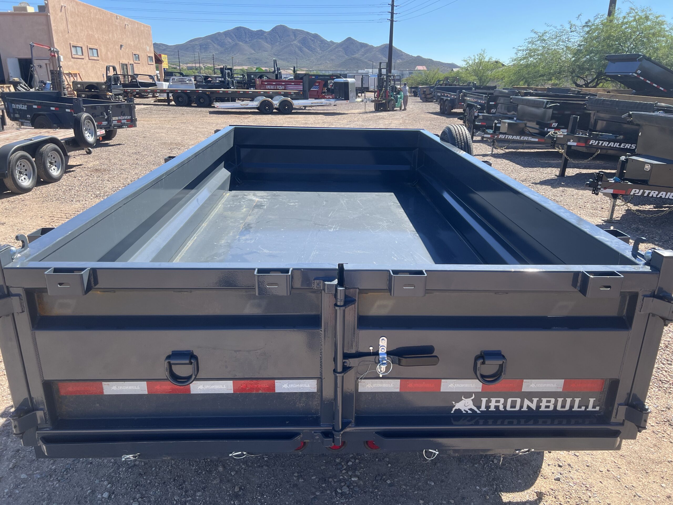 14x83 IronBull Tandem Axle Dump, 15K GVWR, 24" Sides, Solar Charger - Image 6