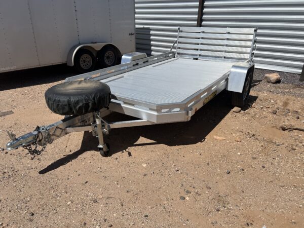 12x77 All Aluminum, 3K GVWR, Heavy Single Axle, W/ Bi-Fold Tailgate (7712H-S-BT)