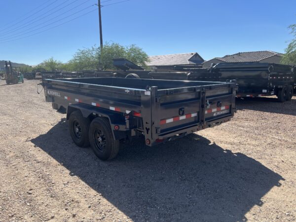 14x83 IronBull Tandem Axle Dump, 15K GVWR, 24" Sides, Solar Charger