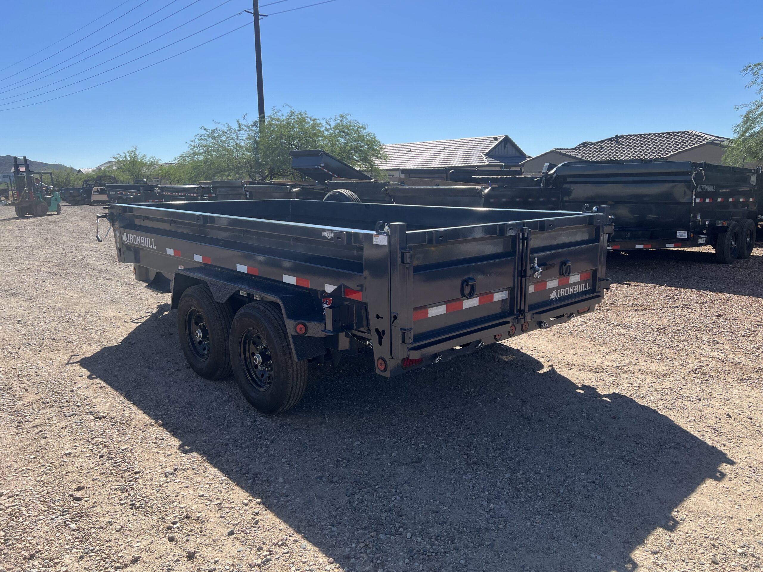 14x83 IronBull Tandem Axle Dump, 15K GVWR, 24" Sides, Solar Charger - Image 5