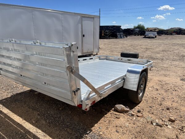 12x77 All Aluminum, 3K GVWR, Heavy Single Axle, W/ Bi-Fold Tailgate (7712H-S-BT)