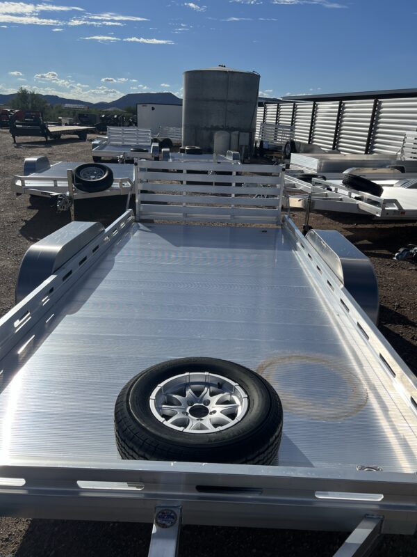 14x78 All Aluminum, 7K GVWR, Tandem Axle, w/ Bi-Fold Tailgate (7814TA-EL-BT-RTD)
