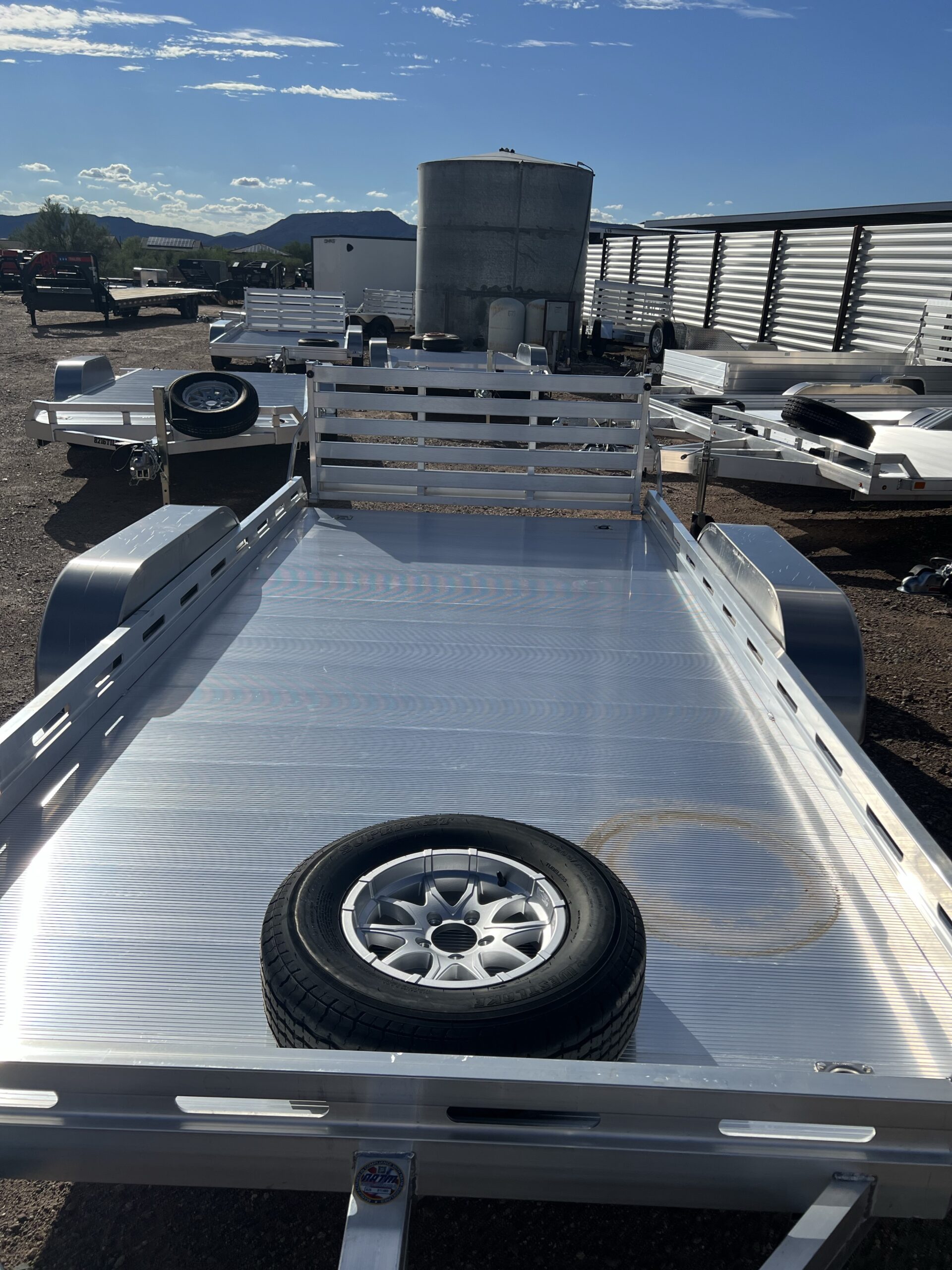 14x78 All Aluminum, 7K GVWR, Tandem Axle, w/ Bi-Fold Tailgate (7814TA-EL-BT-RTD) - Image 3