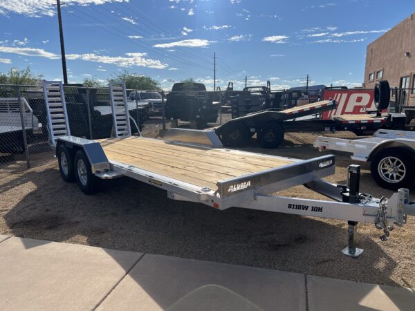 18x81 All Aluminum, 10K GVWR, Heavy Tandem Axle (8118W-10K-TA-EL-R-RTD)
