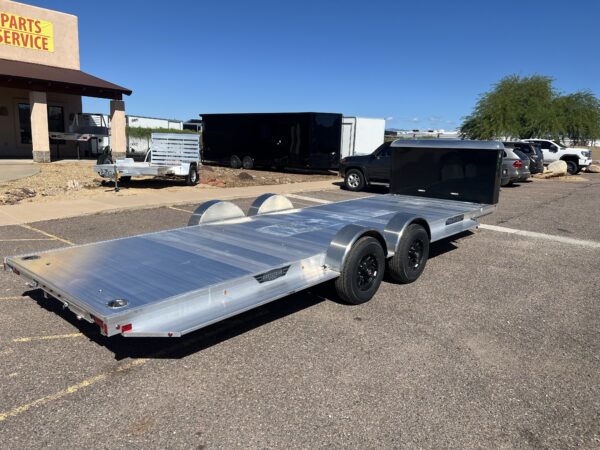 20x82 All Aluminum, 10K GVWR, Tandem Axle, XL Low Profile Tilt w/ Cargo Box (8220H-XL-TILT-TA-EL-RTD)