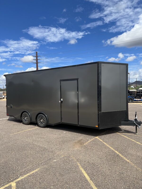 20x8.5 Jasper SE Car Hauler, 10K GVWR, White Vinyl Walls/Ceiling, Rubber Flooring, Ramp Door