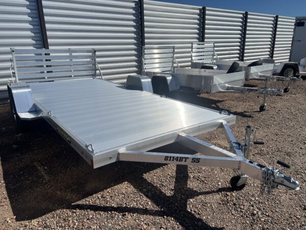 14x81 All Aluminum, 3K GVWR, Single Axle, W/ Bi-Fold Tailgate (8114S-BT-SS)