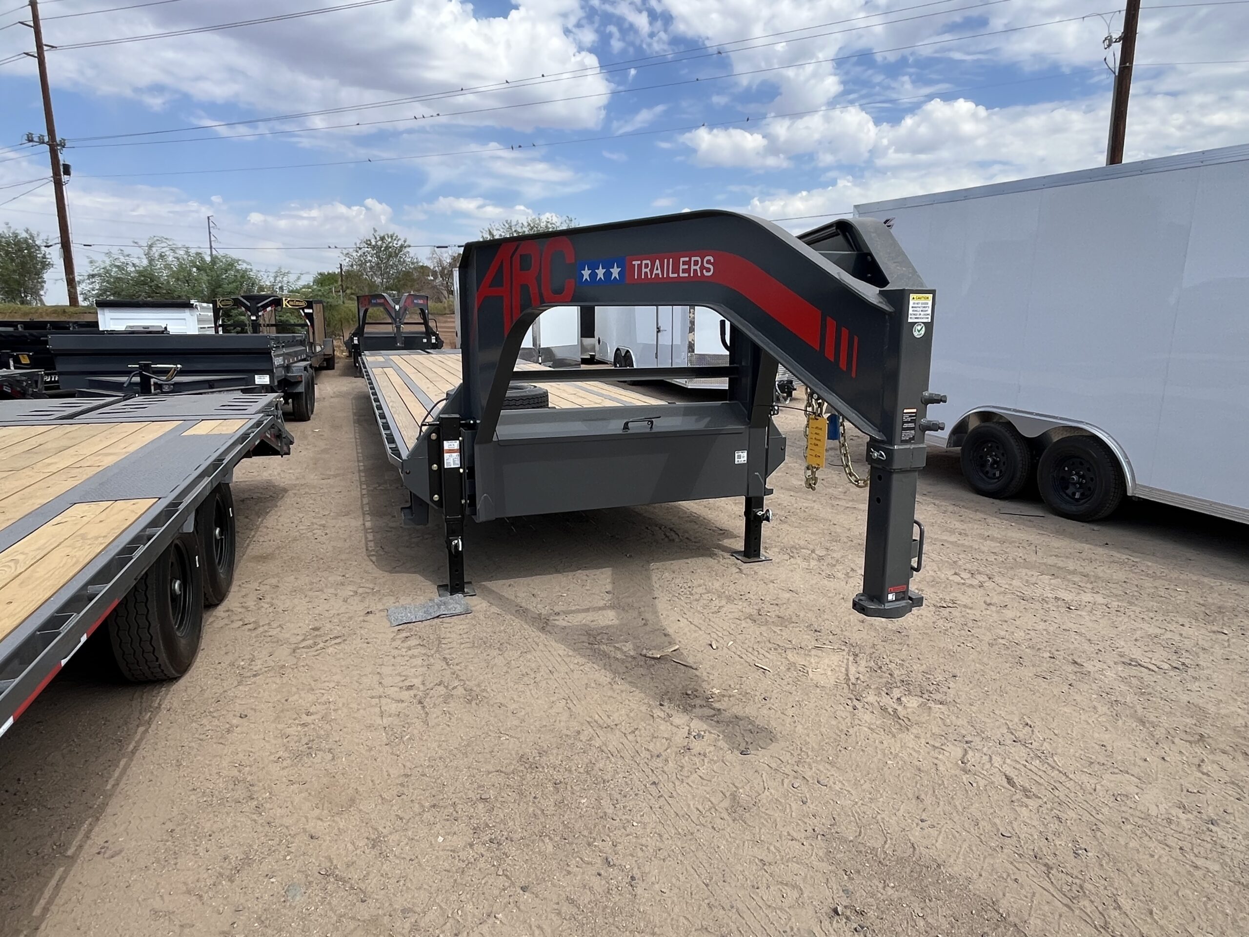 40x102 Gooseneck Flatbed Trailer, 15,680 GVWR, Mega Ramps, 14 Ply Tires - Image 7