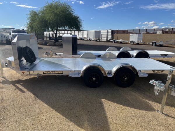 16x82 All Aluminum, 7K GVWR, Tandem Axle, Low Profile Tilt (8216LP-TILT-TA-EL-R-RTD)