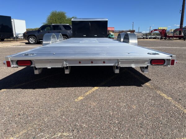 20x82 All Aluminum, 10K GVWR, Tandem Axle, XL Low Profile Tilt w/ Cargo Box (8220H-XL-TILT-TA-EL-RTD)