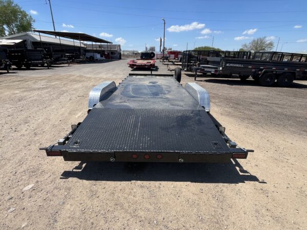 20x83 Tandem Axle, 10K GVWR, Steel Deck Car Hauler, Slide-In Ramps