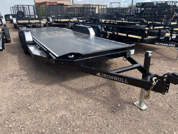 20x83 IronBull Tandem Axle Car Hauler Tilt, 10K GVWR, Steel Deck w/ Aluminum Trim
