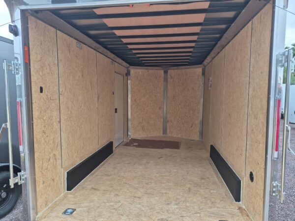 14x7.5 Jasper SE Flat Top Sloped V-Nose, 7K GVWR, Ramp Door