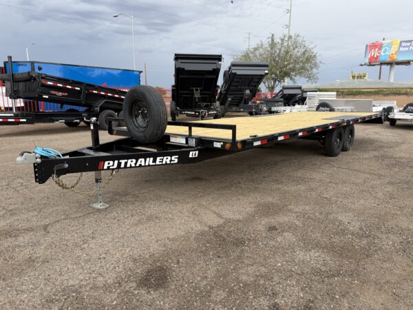 24x102 Tandem Axle Deckover, 10K GVWR, Slide In Ramps