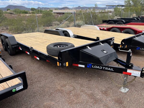20x83 Tandem Axle Car Hauler, 10K GVWR, Slide In Ramps