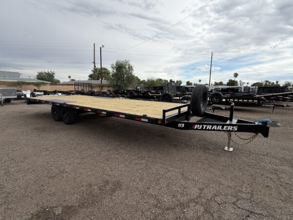 24x102 Tandem Axle Deckover, 10K GVWR, Slide In Ramps