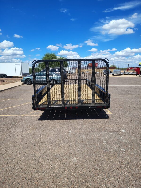 16x83 Tandem Axle, 7K GVWR, Channel Utility w/ Square Tube Siderails
