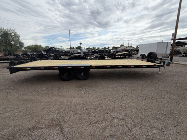 24x102 Tandem Axle Deckover, 10K GVWR, Slide In Ramps