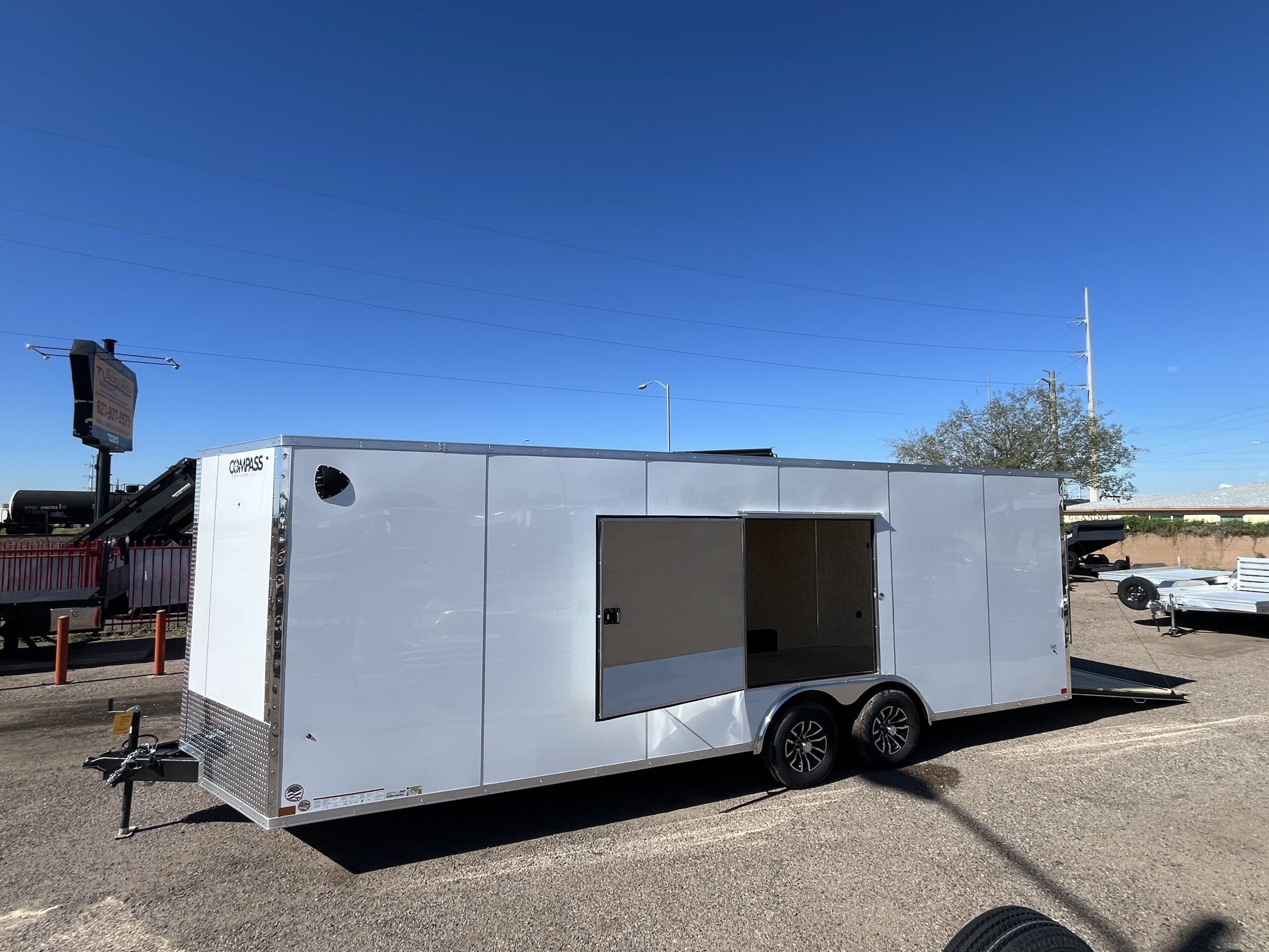 24x8.5 Jasper SE Car Hauler, 10K GVWR, Side Escape Door, Ramp Door - Image 6