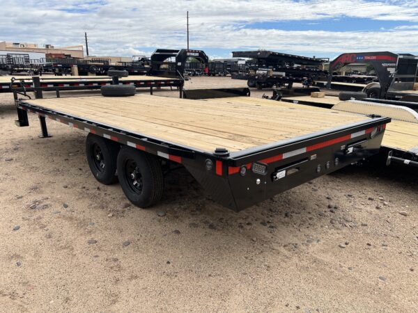 18x102 Tandem Axle Deckover Pintle, 10K GVWR, Slide In Ramps