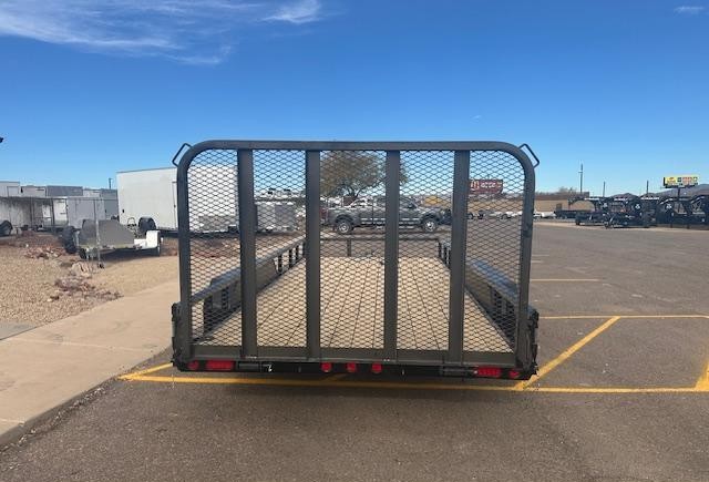 16x77 Tandem Axle, 7K GVWR, Channel Utility w/ Square Tube Siderails - Image 3