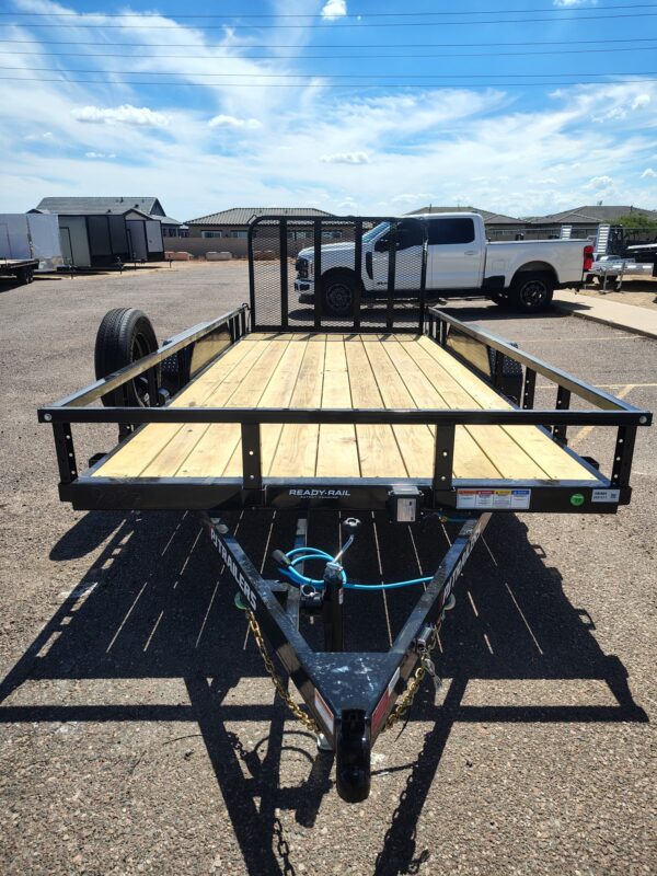 16x83 Tandem Axle, 7K GVWR, Channel Utility w/ Square Tube Siderails