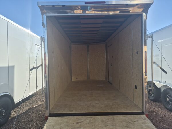 14x7 Jasper SE Flat Top Sloped V-Nose, 7K GVWR, Ramp Door
