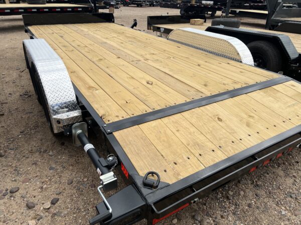 18x83 Tandem Axle Car Hauler, 7K GVWR, Slide In Ramps