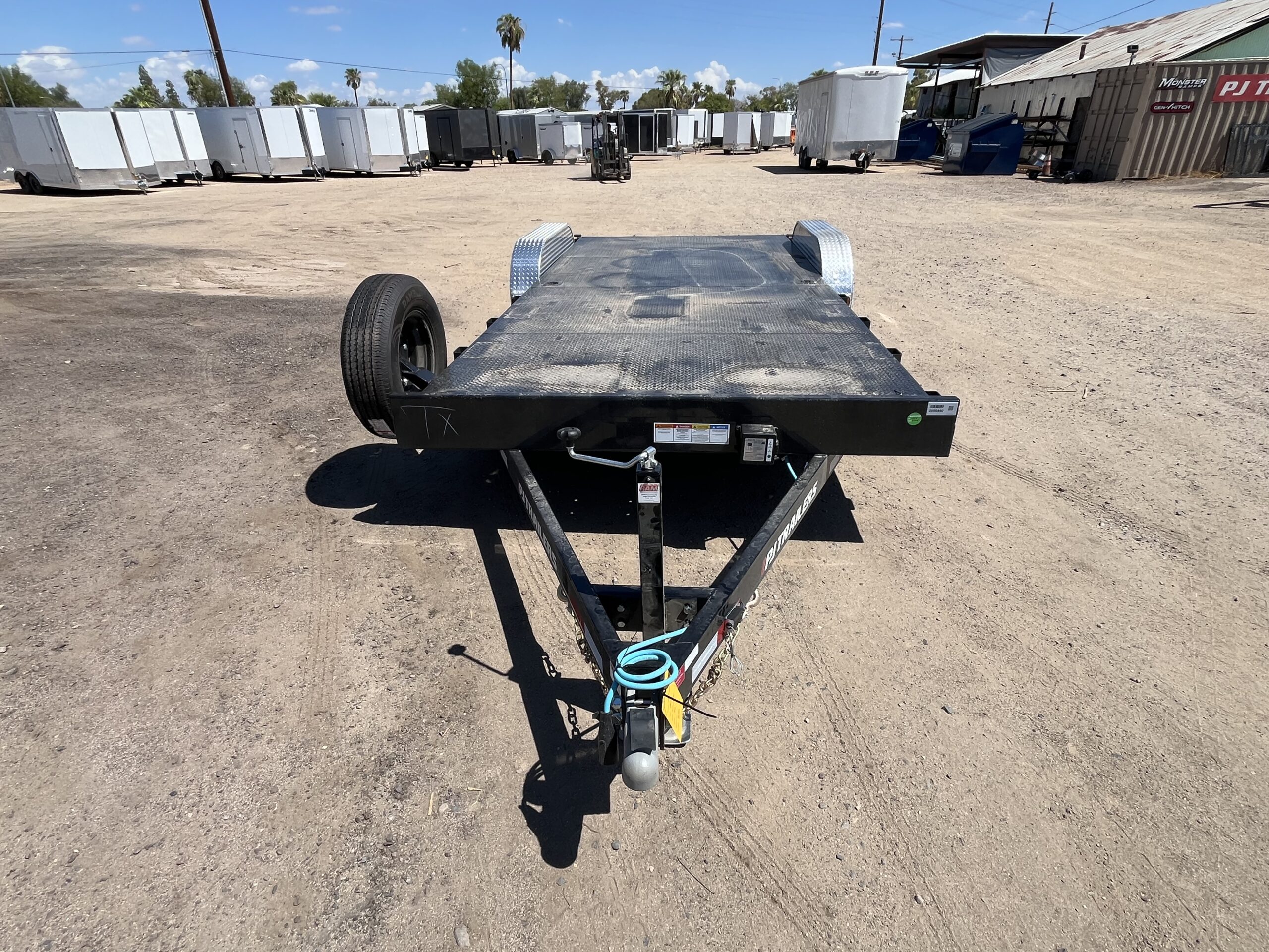 20x83 Tandem Axle, 10K GVWR, Steel Deck Car Hauler, Slide-In Ramps - Image 6