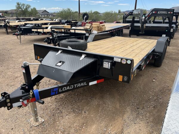 18x83 Tandem Axle Car Hauler, 10K GVWR, Slide In Ramps