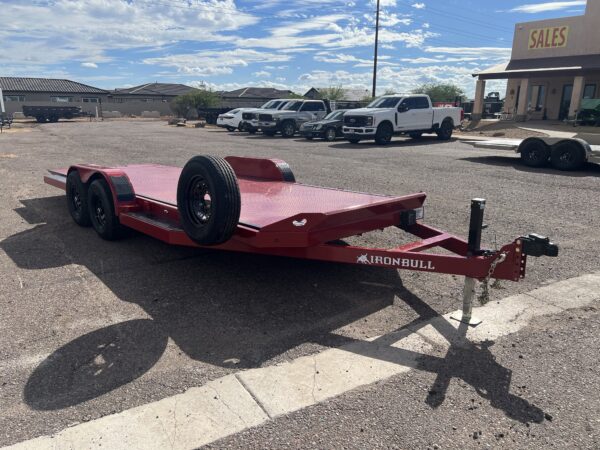 20x83 IronBull Tandem Axle Car Hauler Tilt, 10K GVWR, Steel Deck