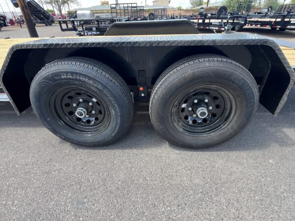 18x83 Tandem Axle Channel Equipment, 10K GVWR, Slide-In Ramps