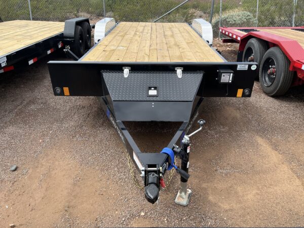 20x83 Tandem Axle Car Hauler, 7K GVWR, Slide In Ramps