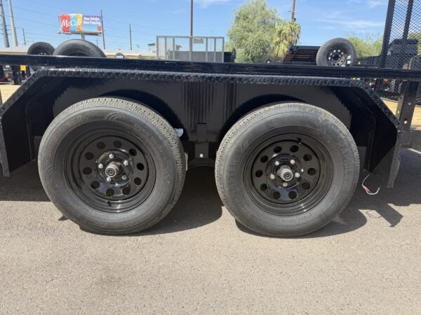 16x83 Tandem Axle, 7K GVWR, Channel Utility w/ Square Tube Siderails